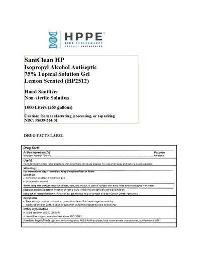 1000 L Label (1000 L Hp2512 Label)